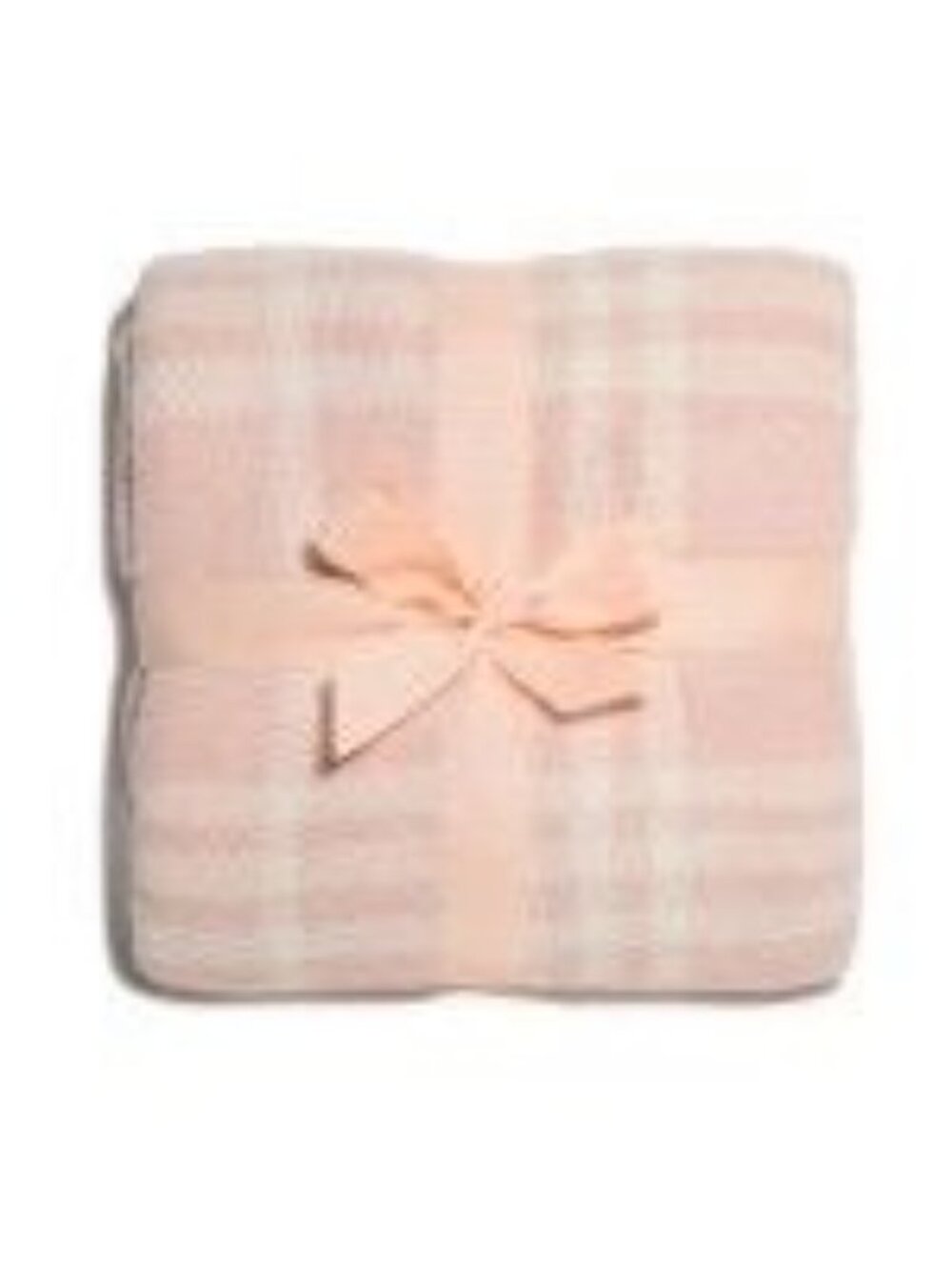COMFYLUXE Pink White Plaid Cozy Super Soft Plush Reversible Throw Blanket 50x60 - Picture 4 of 5